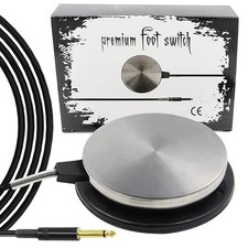 Tattoo Foot Pedal - Premium Tattoo Machine Pedal Switch 360 Degree Round Stai...