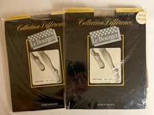 Vintage LeBourget Retro Seamed Pantyhose 2 pairs sz Medium FREE SHIP