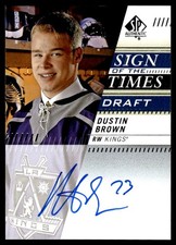 2019-20 SP Authentic Sign of the Times Draft Dustin Brown Auto Los Angeles Kings