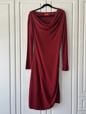 knee length dresses for ladies Vivienne Westwood Pink Fuchsia Drunken Long Sleeve Zipper Corset Gown –  PauméLosAngeles main image 0
