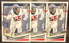 Jerry Hughes Houston Texans lot of 3 2023 Panini Donruss Football Cards