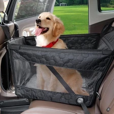 Dog Car Seat for Large Dogs,Waterproof Fabric with Breathable Mesh&Adjustable...