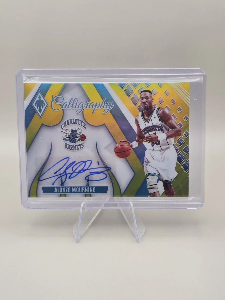 Panini Alonzo Mourning Basketball Autographed Sports Trading Cards