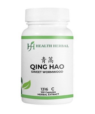 2 Bottles Health Herbal-Qing Hao/Sweet Wormwood 100 Capsules/Bottle