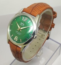 Vintage Hmt Pilot Green Dial 17 Jewels Para Shock Mechanical hand winding Watch