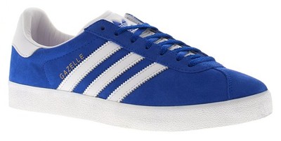 Adidas Originals Herren Sneaker Gazelle 85 Leder Schnürschuhe royalblau weiß UK Si