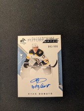 2018-19 SP AUTHENTIC #150 RYAN DONATO RC FUTURE WATCH AUTO INSCRIBED ROOKIE /999