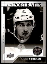 2017-18 Upper Deck UD Portraits Tucker Poolman Rookie Winnipeg Jets #P-71