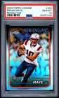 138751105 Drake Maye 2024 Topps Chrome #203 Refractor Rookie RC PSA 10
