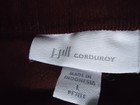 J. JILL L Petite Rich Chocolate Brown Velvet Corduroy Straight Leg Pants Slacks — photo 2