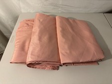 136" Round Polyester Fabric Tablecloths for Wedding Banquet - Pink - Set of 3