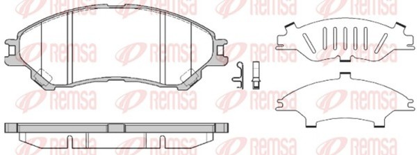 Remsa Bremsbelagsatz Scheibenbremse 1589.02 FüR Suzuki Cross SX4 Vitara JY LY-image