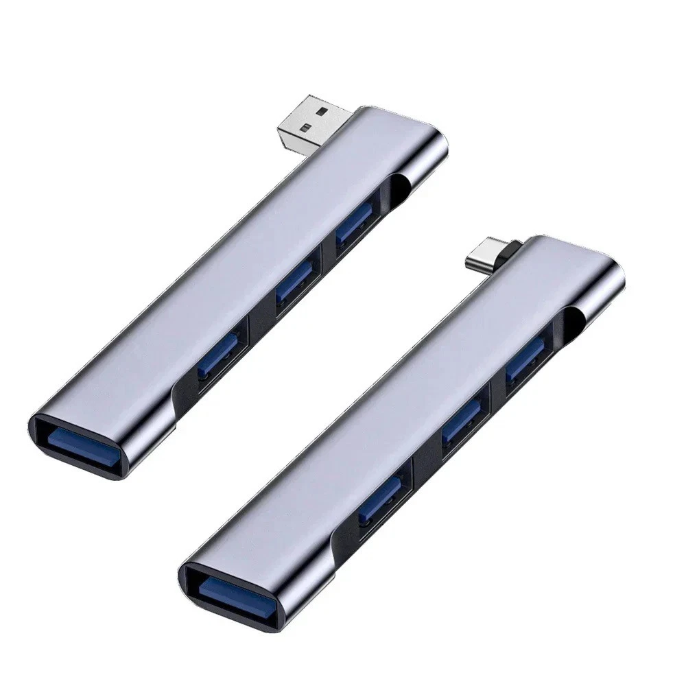 2pcs USB C to USB Hub 4 Ports, Multiport Adapter, USB 3.0 Port Type C Docking US