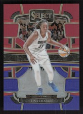 2024 Panini Select WNBA #83 Tina Charles Red and Blue Prizms #/399