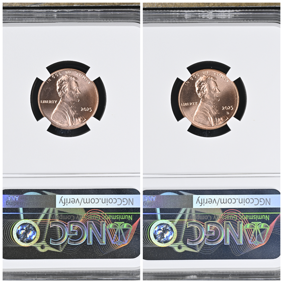 2025 P & D Lincoln Shield Cent NGC MS69 Red - Philadelphia 2025 P & D Lincoln Shield Cent NGC MS69 Red - Philadelphia