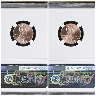 2025 P & D Lincoln Shield Cent NGC MS69 Red - Philadelphia