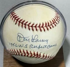 DON LARSEN SIGNED MLB  BASEBALL  JSA New York Yankees
