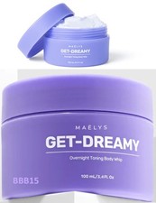 MAELYS GET-DREAMY Overnight Toning Body Whip,100ML / 3.4 FL OZ NEW WITH BOX