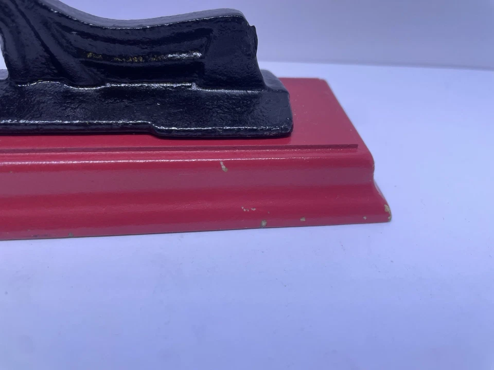 Small Cast Iron Nut Cracker Tool with Wood Base Antique Style Vintage - Image 4 of 4