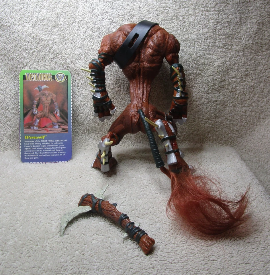 McFarlane Wetworks 1995 cómic hombre lobo figura suelta y completa y accesorios Foto 4 de 4