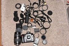 Nikon  D70 DSLR With battery+Charger Inc MF Lens ,++ Lots of spare camera bits