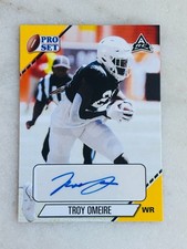 2021 Leaf Pro Set TROY OMEIRE RC #PS-T01 ROOKIE AUTO GOLD Texas Longhorns
