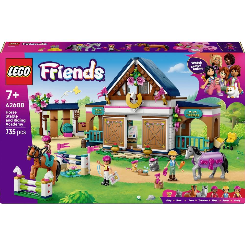LEGO Friends 42688 Écurie équestre et école d'équitation jouet de construction enfant
