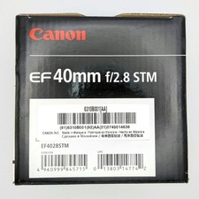 Canon EF 40mm f/2.8 STM Pancake Lens - Near mint Cond, Tested, w/Box from japan
