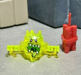 LEGO Minifigure Ninjago Skreemer 19861pb02 Mouth Open Trans Neon (70936) /w TNT