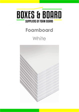 10 x White 5mm Foamboard Sheets – A1/A2/A3/A4 Craft Display Mounting Boards