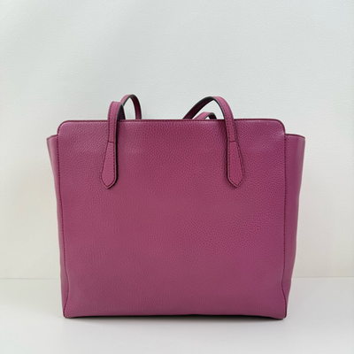 Gucci swing Purple Shoulder Bag & Tote Bag in Lychee Grain Leather