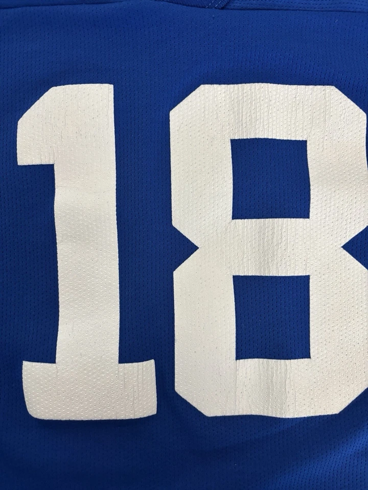 Camiseta deportiva vintage Peyton Manning #18 Indianapolis Colts logotipo NFL YXL A44 Foto 4 de 4
