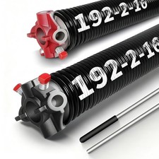 Pair of 2"Garage Door Torsion Springs Set with Non-Slip Winding Bars, Electro...