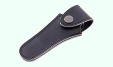 Trumpet Mouthpiece Black Calf Leather Pouch Case Bag