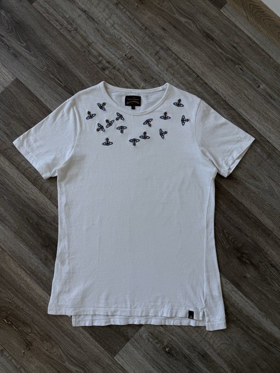 Vivienne Westwood Anglomania T-Shirt White Men's Luxury Crazy Orbs