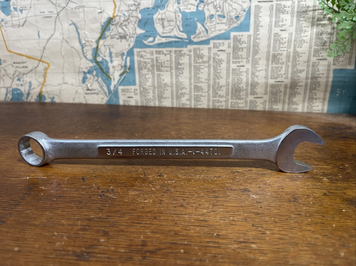 VINTAGE Craftsman Combination Wrench (3/4 inch) USA -V-44701