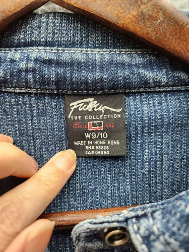 Vintage Fubu Womens Denim Shirt Dress W 9/10 Button-Front Long-Sleeve - Picture 2 of 7