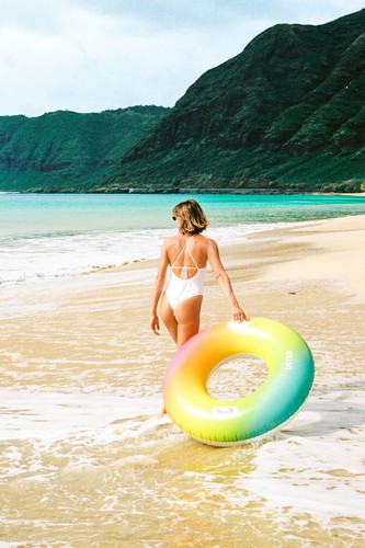 NEW Intex Pool Rainbow Hombre Tubes 1202cm Great for Travel 58202 - Picture 3 of 7