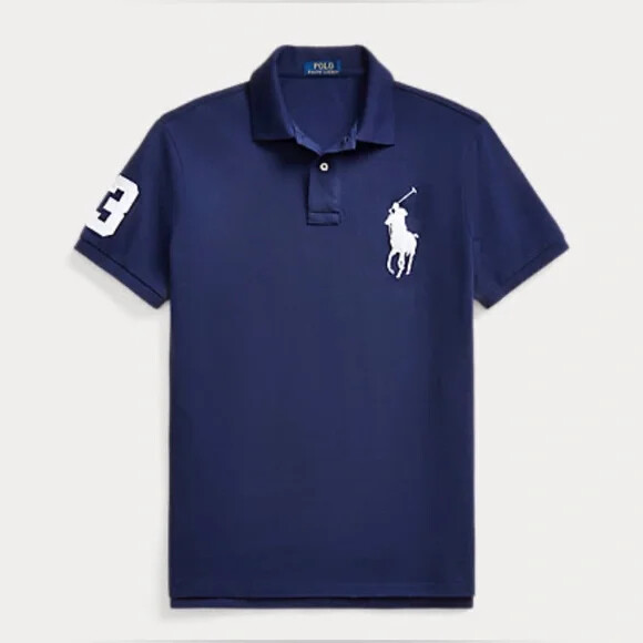 トップス RALPH LAUREN big pony polo shirt size M Polo Ralph Lauren Big Pony Mesh Polo Shirt – DTLR