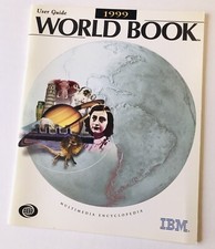 World Book 1999 IBM User Guide Multimedia Encyclopedia Paper Book IVID