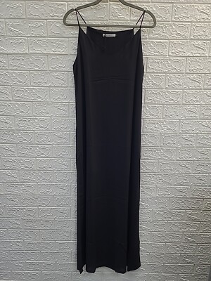 New Three Eighty Two Lachan Sleeveless Slip Maxi Black Dress Size Medium