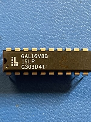 GAL16V8B-15LP IC SIMPLE E2PLD PROGRAMMABLE ARRAY LOGIC 20-PIN PDIP (1 PER LOT)