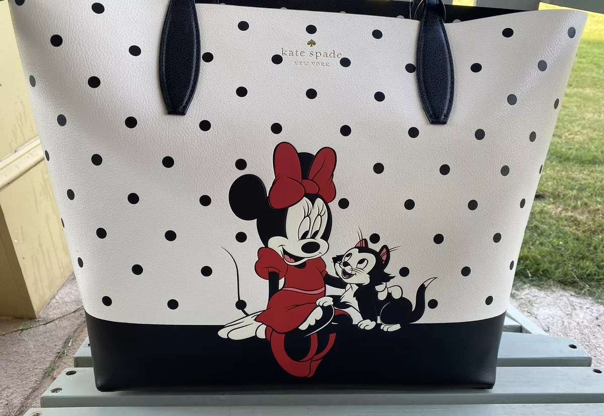 DISNEY x KATE SPADE MINNIE MOUSE BACKPACK - Leather dome polka dot  adjustable backpack, Luxury, Bags & Wallets on Carousell