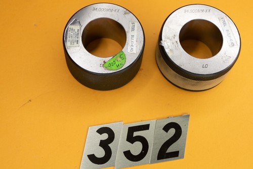 Leader 34.000 MM XX Bore Plug Ring Gage Gauge - Picture 2 of 3