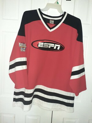 ESPN National Hockey Night Hockey Jersey Black Men's Xxl