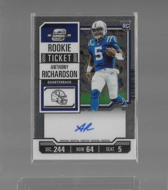 Anthony Richardson 2023 Optic Contenders Rookie Ticket Auto ON CARD Variation RC