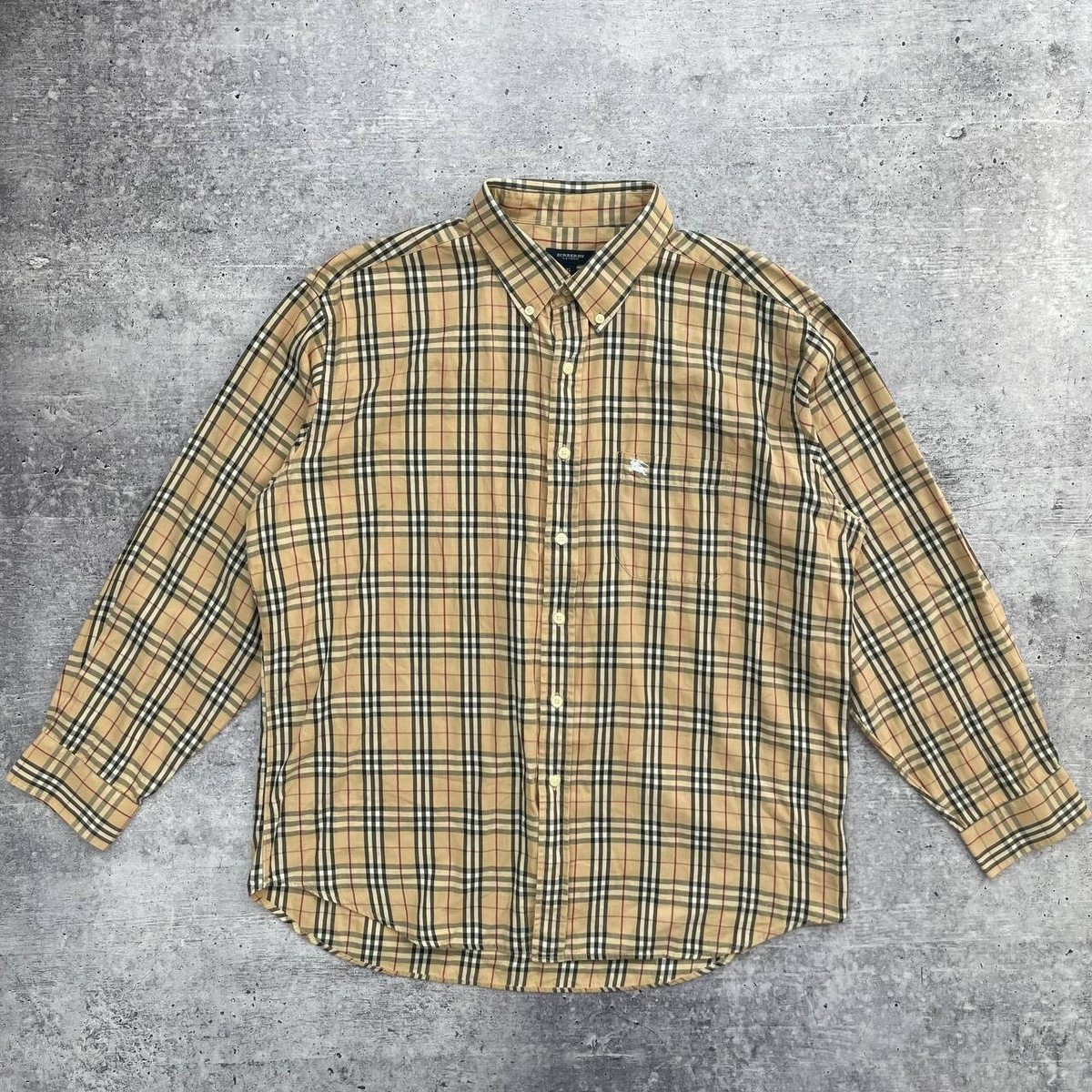 Rare Burberry London shirt Nova Check 100% Cotton Luxury | eBay