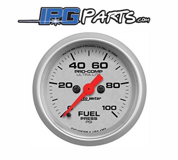 Autometer Ultra Lite 0100 PSI Electric Fuel Pressure Gauge 52mm Part 4363 eBay