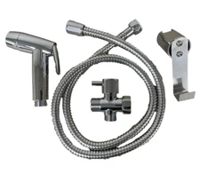 Hand-Held Chromed ABS Bidet Sprayer - Easy Installation by  NuFlush