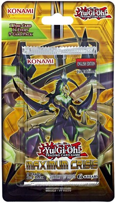 YuGiOh TCG Maximum Crisis Blister Booster Pack [9 Cards] | eBay
